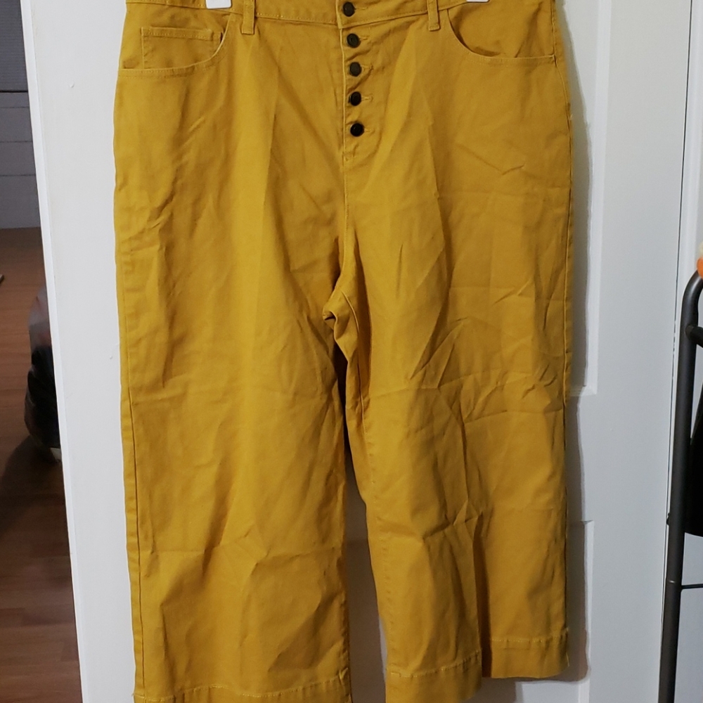 Time and Tru Mustard Ankle Jeans